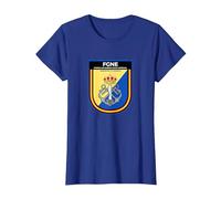 Emblema FGNE Armada Española Ejército español Militar Camiseta, Mujer, Azul Real, M