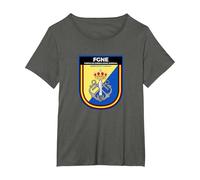 Emblema FGNE Armada Española Ejército español Militar Camiseta, Mujer Tallas Grandes, Asfalto, 4XL Grande