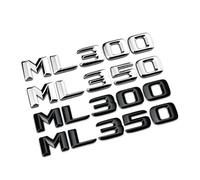 Emblema for Maletero de Coche con Letras cromadas Negras ABS, Compatible con ML250, ML270, ML300, ML320, ML350 y ML500.(Glossy Black,ML320)