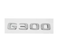 Emblema for maletero trasero de coche con letras 3D, compatible con G36, G63, G65, G200, G230, G300, G350, G500, G550, Clase G(G300-Silver)