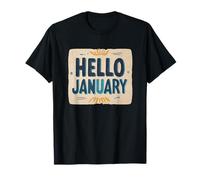 Emblema Gracioso Hello January Camiseta