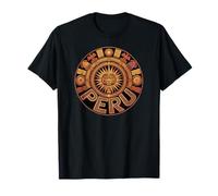 Emblema Inspirado en el Dios del Sol de Perú, Divertido Antiguo Inca Maya Azteca Camiseta