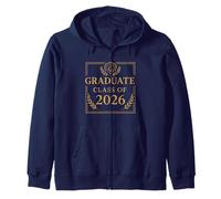 Emblema Laurel Honor Clase 2026 Sudadera con Capucha