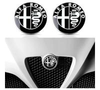 Emblema Logo para Coche, para Alfa Romeo 74MM Emblemas Maletero Pegatinas y Carrocería Cromo Insignia Adhesivo del Logotipo,D