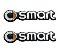 Emblema Logo para Coche, para Smart Emblemas Maletero Pegatinas y Carrocería Cromo Insignia Adhesivo del Logotipo