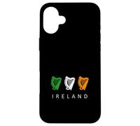 Emblema Medieval de Triple Arpa Celta Irlandesa de Irlanda Carcasa para iPhone 16 Plus