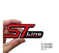 Emblema metálico para coche ST Line para rejilla frontal, decoración para carrocería, pegatina (parrilla)