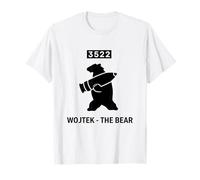 Emblema Militar de Concha de artillería de Oso Wojtek Camiseta