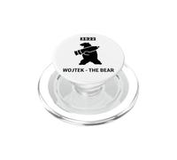 Emblema Militar de Concha de artillería de Oso Wojtek PopSockets PopGrip para MagSafe
