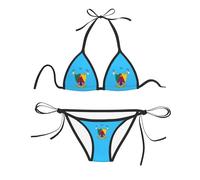 Emblema Nacional De Camerún Bikini De Dos Piezas Triángulo Conjuntos De Bikinis para Mujer Ajustable Conjunto De Bikini para Verano Natacion Playa XXL