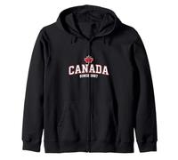 Emblema Nacional de Estilo Universitario, CANADÁ Desde 1867 Sudadera con Capucha