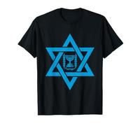 Emblema Nacional de Israel Dentro de la Estrella de David Jewish Pride Camiseta