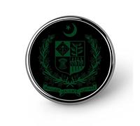 Emblema nacional de Pakistán: pines, broches, alfileres de solapa, ropa decorativa, sombreros, mochilas, insignias.