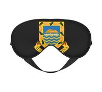 Emblema nacional de Tuvalu 2 Máscaras para dormir con emblema nacional de Tuvalu Correa ajustable Máscara suave para los ojos para mujeres Hombres Viajes Trabajo Hogar