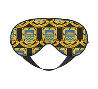 Emblema nacional de Tuvalu 3 Máscaras para dormir con emblema nacional de Tuvalu Correa ajustable Máscara suave para los ojos para mujeres Hombres Viajes Trabajo Hogar