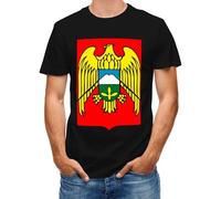 Emblema Nacional República De Cábala-Balkar T-Shirt para Hombre | Ligera, Transpirable, Manga Corta, Estilo Patriótico Y Casual, Cómoda Y Moderna,para Vacaciones De Verano O Uso Diario