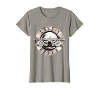 Emblema Oficial de Guns N Roses para Mujer, diseño Vintage de Bala de Hard Rock Camiseta