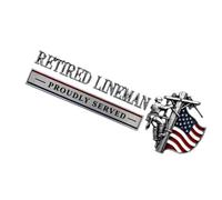 Emblema para Coche Pegatina Patriótica de Bandera Retirada