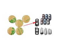 Emblema para llave, 2 piezas, logotipo de 11 mm, adhesivo, rendimiento M, emblema para llave autoadhesivo de aluminio, distintivo