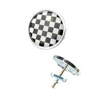 Emblema para rejilla delantera Mini Cooper, estilo a cuadros 04