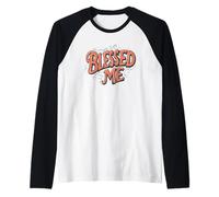 Emblema Pretty Blessed Me para los amantes del habla Camiseta Manga Raglan