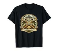 Emblema sindical Carpenters Local Measure Twice Cut Once Camiseta