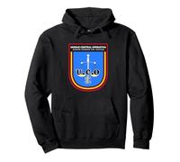 Emblema UCO. Ningún chorizo sin castigo. Sudadera con Capucha