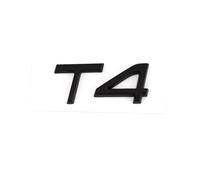 Emblemas Coche 3D ABS AWD T3 T5 T6 T8, Insignia Desplazamiento del Motor, Pegatina for Maletero Trasero Compatible con V40 V60 V90 XC60 XC90 XC40 S60 S90 S80 C30, Accesorio(Black T4)
