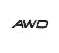 Emblemas Coche 3D ABS AWD T3 T5 T6 T8, Insignia Desplazamiento del Motor, Pegatina for Maletero Trasero Compatible con V40 V60 V90 XC60 XC90 XC40 S60 S90 S80 C30, Accesorio(Black AWD)