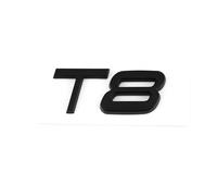 Emblemas Coche 3D ABS AWD T3 T5 T6 T8, Insignia Desplazamiento del Motor, Pegatina for Maletero Trasero Compatible con V40 V60 V90 XC60 XC90 XC40 S60 S90 S80 C30, Accesorio(Black T8)
