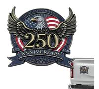 Emblemas e Insignias para Coche - 250a Patriótica Bandera Pegatina,Insignia Auto Trasera Parches 1776-2026 | para Vehículo Automotor Sedán Pick-up SUV Camper Puerta Ventana Parachoques Exterior
