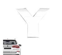 Emblemas e insignias para coche Carta 3D,Adhesivo con letras emblema para coche, Impermeable y resistente a la decoloración para parachoques, Pegatinas de diseño 3D únicas Pegatinas alfabéticas para