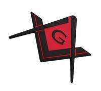 Emblemas masónicos 3D para coche, adhesivo fuerte que refleja la identidad cultural, estilos personales para decoración de vehículos, decoración de vehículos al aire libre, emblemas