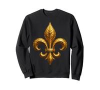 Emblemas ornamentados con patrón de Escamas heráldicas Reales de Flor de lis Sudadera