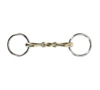 Embocaduras Loose anilla filete Anatomical double jointed QHP - Argentan / 11.5