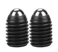 Émbolo de Bola M12 10 Piezas, Juego de Émbolos de Resorte de Bola Acero Carbono con Rosca Hexagonal, Acabado Negro Oxidado M12*16-10 Unidades