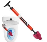 Émbolo de inodoro de alta presión - PVC 66x10cm | Herramientas ergonómicas de incidencia pesadas | Eliminador de obstrucción de de aire para usar en inodoro, baño, fregadero y tuberías