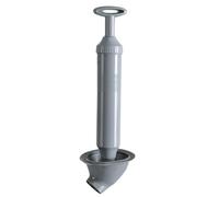Émbolo de inodoro eléctrico para desatascar émbolo de inodoro, herramienta especial de émbolo para inodoro, succión gris para tuberías bloqueadas Gst479 (gris, talla única)