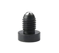 Émbolo de resorte de acero al carbono con base de resorte de bola roscada con ranura Émbolo de bola en miniatura(MJ417-SS,M12(4pcs))