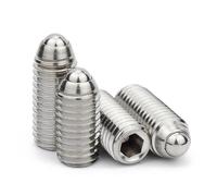 Émbolo fijo con tapón de resorte de posicionamiento de bola ondulada, acero inoxidable 304, M3, M4, M5, M6, M8, M10, M12, M16(M5x12-2PCS)