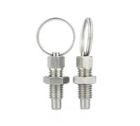 Émbolos de índice retráctiles con resorte de acero inoxidable, émbolo de indexación de anillo de tracción(VCN217-LNK,M6-3)