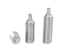 Émbolos de resorte de acero inoxidable 304 M3 M4 M5 M6 con pasador de extremo redondeado y tornillo de cabeza hexagonal.(25mm,M4-3(2pcs))