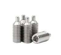 Émbolos de resorte de acero inoxidable M8 M10 M12 304 con tornillo con cabeza hexagonal con pasador de punta redonda con pasadores(30mm,M12-5(2pcs))