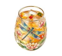 Embossed Glass Teacup - Decorative Bird Design Aesthetic Vessel, Portable Hummingbird Beverage Cup For Hot Cold Drinks Suitable Tea Enthusiasts Men Family Table Desk Garden House