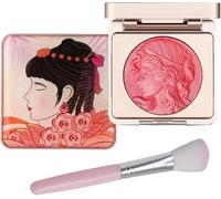 Embossed Smooth Powder Blush Palette For Cheeks,Matte Face Powder Blush Palette,Embossed Girl Blush for Cheeks,Powder Blush Palette,Natural Makeup, Radiant Finish (Pink)