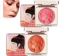Embossed Smooth Powder Blush Palette for Cheeks,Powder Blush for Cheeks,Glow Blush for Cheeks,Embossed Girl Blush,Matte Face Powder Blush Palette,Natural Makeup,Radiant Finish (Mix)