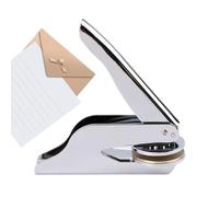 Embosser, Hand-Held Embossing Stamp, Elegant Wedding Invitation Embossed Machine for Envelopes, Paper Crafts, Custom Designs for Women, Personalized Stationery, 4,92 x 1,73 x 6,89 in