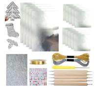 Embossing Foil, Aluminum Metal Crafts DIY Set, Metal Embossing Foil Art Kit, Foils Paper Sheets Craft Set, Tin Embossing Kit for Painting, Engraving & Art Crafts (Silver)