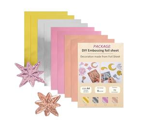 Embossing Foil - Stamping Aluminum Sheets | Painting Embossing Foil | For Classroom Office Greeting Cards Handcrafts Home School Business, Craft Foils For Card Making, Scrapbooking, DIY Art P