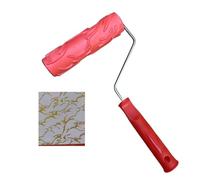 Embossing Texture Patterned Paint Roller for Wall Decoration, DIY Paint Art Tool for Wall Decoration, 7'' Pattern Paint Roller for Wall, Graining Painting Tool with Handle (B)